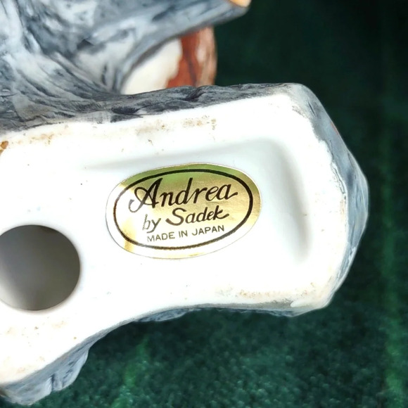 Vintage Porcelain Owls Figurine By Andrea by Sadek of Japan - Picture 4 of 5